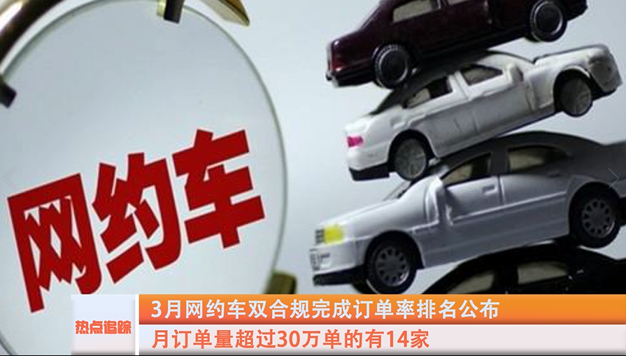 3月网约车双合规完成订单率排名公布