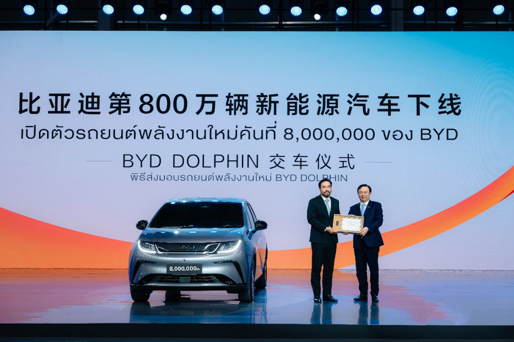 “全球车型”海豚海内外杀疯了 助力比亚迪解锁800万辆新能源成就