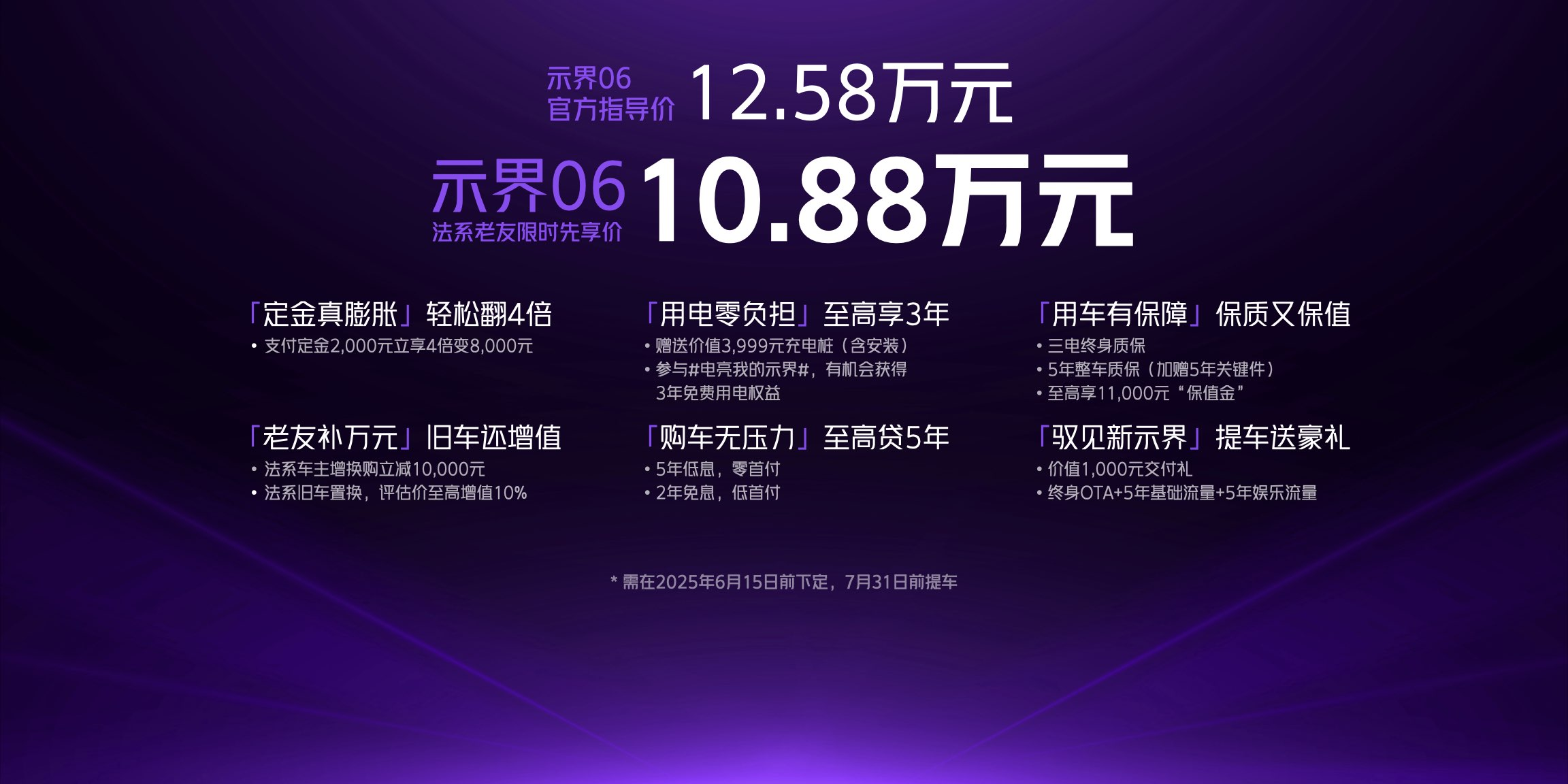  示界06正式上市！限时先享价10.88万元，标配即满配